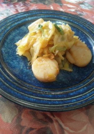 ✿キャベツとほたて 適当蒸し煮✿-レシピのメイン写真
