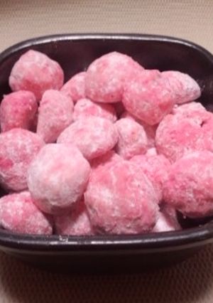 桃色ﾎﾞｰﾙｸｯｷｰ-レシピのメイン写真
