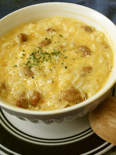 マヨ必須★レンジで納豆卵チーズおじや-レシピのメイン写真