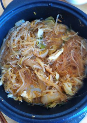 鍋の後の春雨麺鍋-レシピのメイン写真