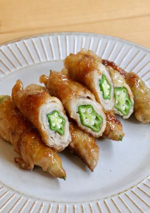 オクラの肉巻き-レシピのメイン写真