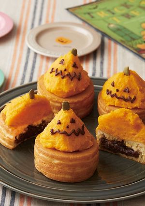 かぼちゃクリームのハロウィン今川焼-レシピのメイン写真