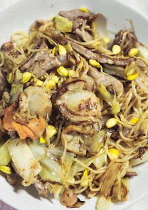 海鮮ホタテバター焼きそば-レシピのメイン写真