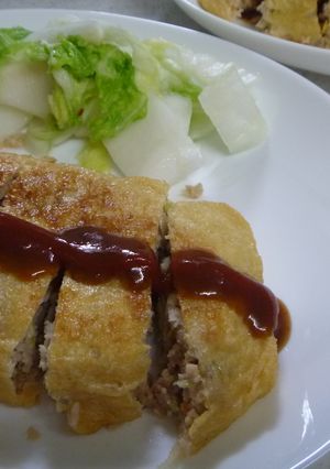 おからのヘルシー油揚げ包み焼き-レシピのメイン写真