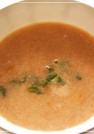 正月エコ料理「エビ殻でクリームスープ風」-レシピのメイン写真