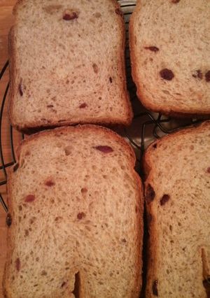 HB☆全粒粉クランベリー食パン-レシピのメイン写真
