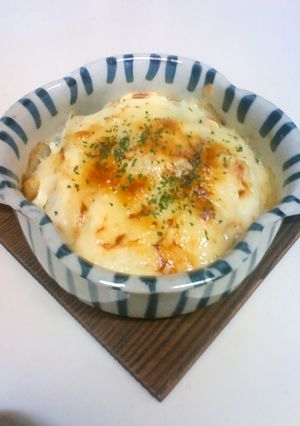 簡単!(^^)!ネギだけでマヨグラタン♡-レシピのメイン写真