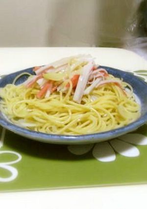 蟹とねぎの和風パスタ-レシピのメイン写真
