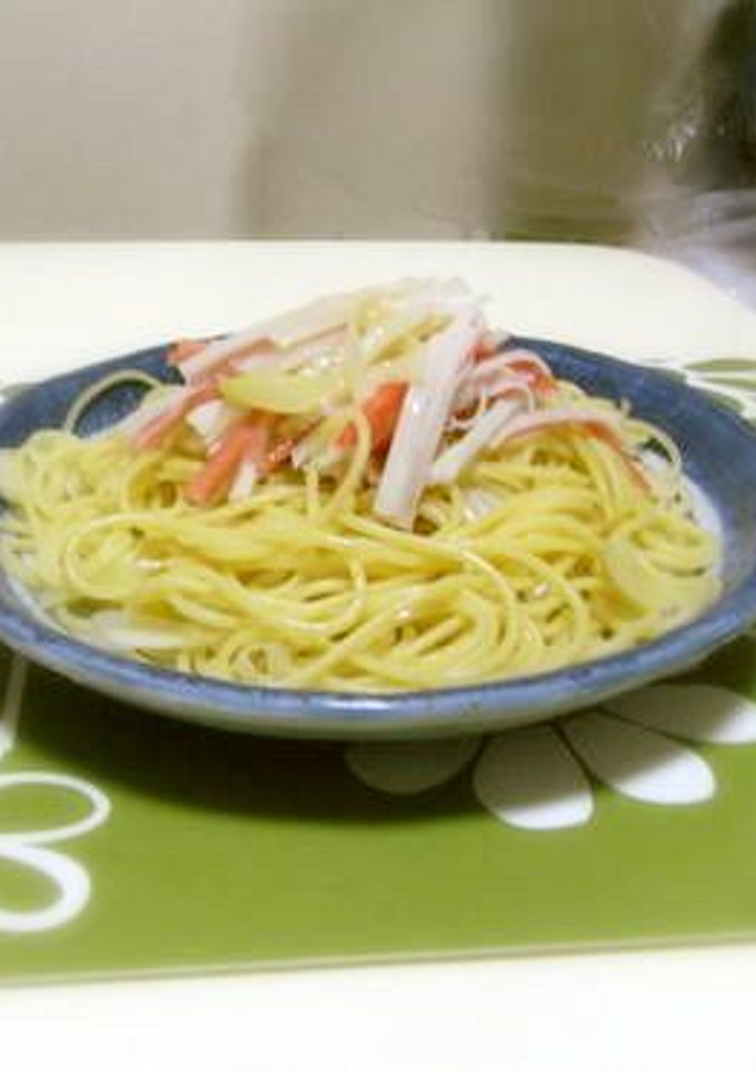 蟹とねぎの和風パスタ-レシピのメイン写真
