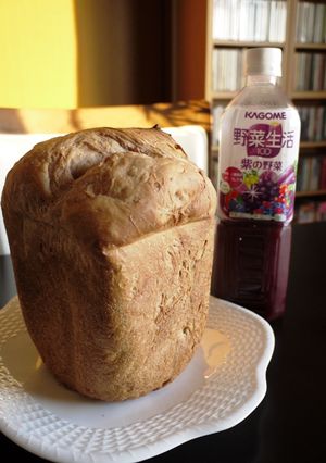 HBで作る❤野菜ジュース入り食パン-レシピのメイン写真