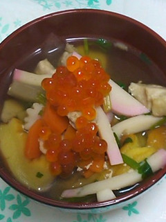 華やかお雑煮-レシピのメイン写真