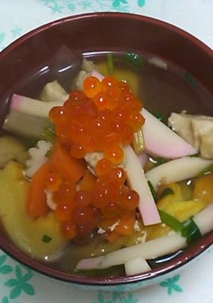 華やかお雑煮-レシピのメイン写真