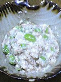買い置きでなんとか(4) 充填とうふと冷食の枝豆で作る白和え-レシピのメイン写真