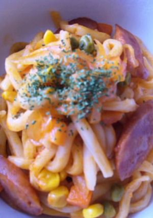 うどんでナポリタン-レシピのメイン写真