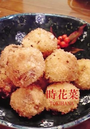 お節の里芋コンニャク伊達巻で作るコロッケ-レシピのメイン写真