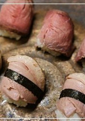 おせちの残りで「ローストビーフ寿司」♪-レシピのメイン写真