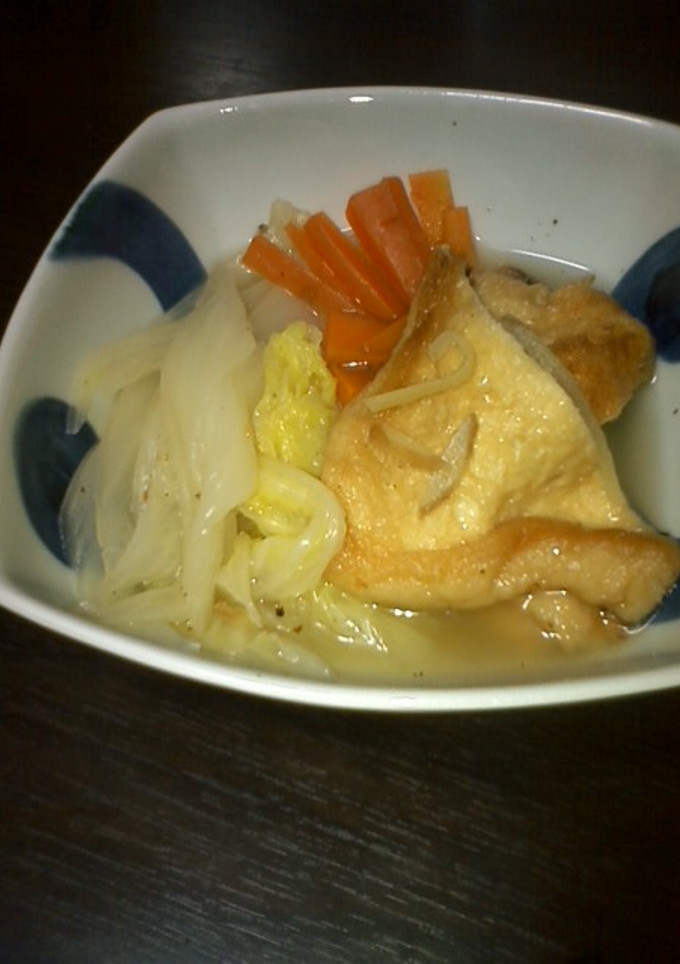 油揚げと白菜の炊いたん-レシピのメイン写真