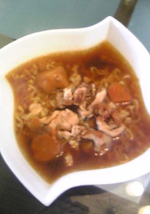 まろやか 豚カレー中華そば-レシピのメイン写真