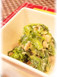 菜の花とツナのマヨカラ和え-レシピのメイン写真