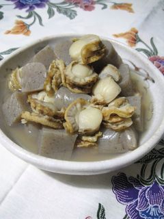 ほたてとこんにゃくの煮物-レシピのメイン写真