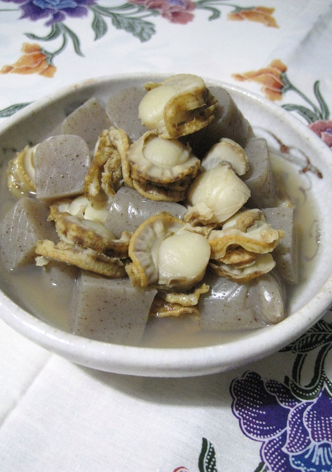 ほたてとこんにゃくの煮物-レシピのメイン写真