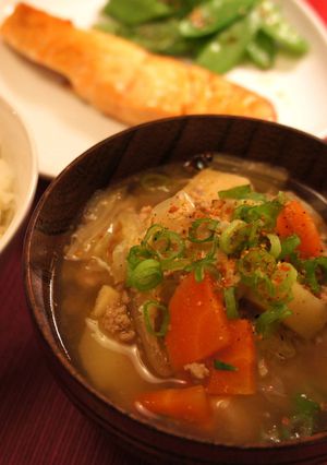 豚ひき肉のとん汁-レシピのメイン写真