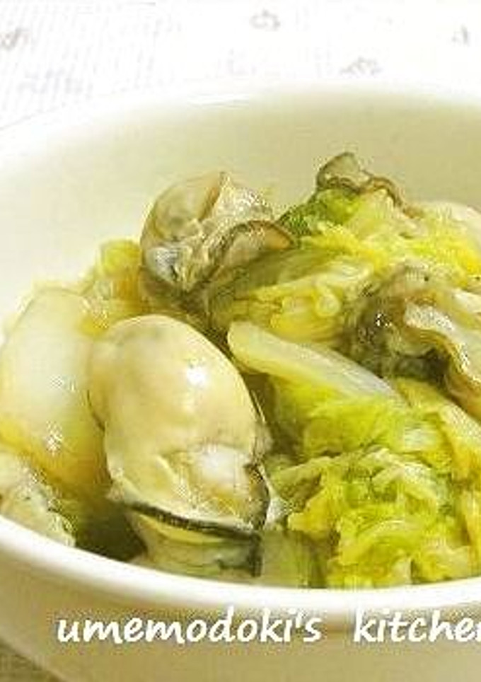 簡単♪　牡蠣と白菜の和風煮-レシピのメイン写真