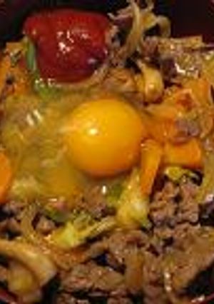 野菜たっぷり！焼き肉丼-レシピのメイン写真