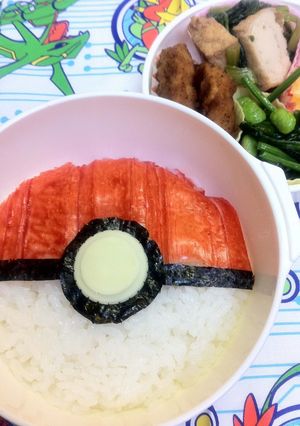 キャラ弁　モンスターボール（ポケモン）-レシピのメイン写真