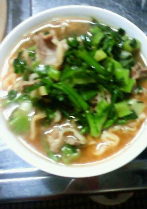春菊ピリ辛ラーメン-レシピのメイン写真