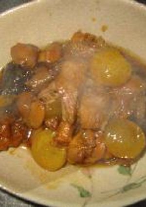 鶏肉と栗の甘辛煮-レシピのメイン写真