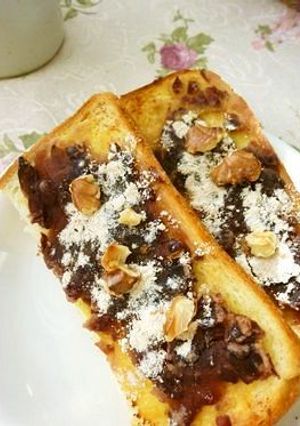 白味噌・胡桃・あんトースト-レシピのメイン写真
