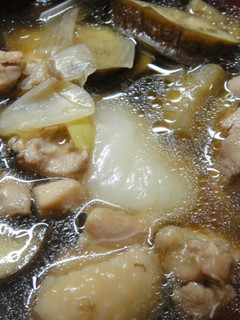 茄子椎茸のお雑煮のつゆ♪-レシピのメイン写真