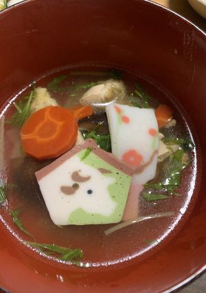 ぶり・鶏肉入り☆お雑煮☆福岡実家の味-レシピのメイン写真