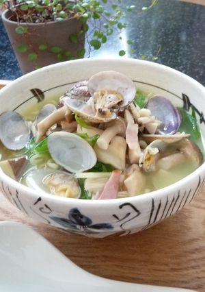 ボンゴレ風塩ラーメン♪-レシピのメイン写真