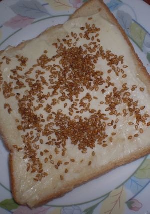 ごまクリチトースト-レシピのメイン写真