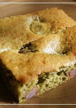 安倍川用黄粉をリサイクル、きなこケーキ♪-レシピのメイン写真