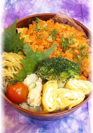 簡単チキンライス(弁当用)-レシピのメイン写真
