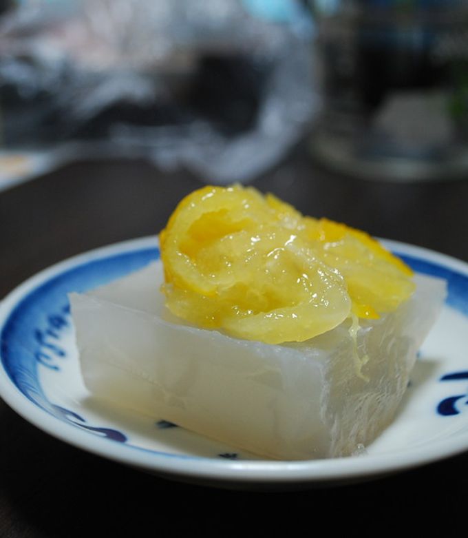 そば湯de寒天　ゆずじゃむのせ-レシピのメイン写真