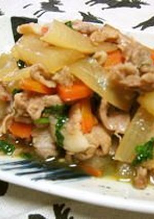 パパでもできた☆根菜と豚肉の煮物くん-レシピのメイン写真