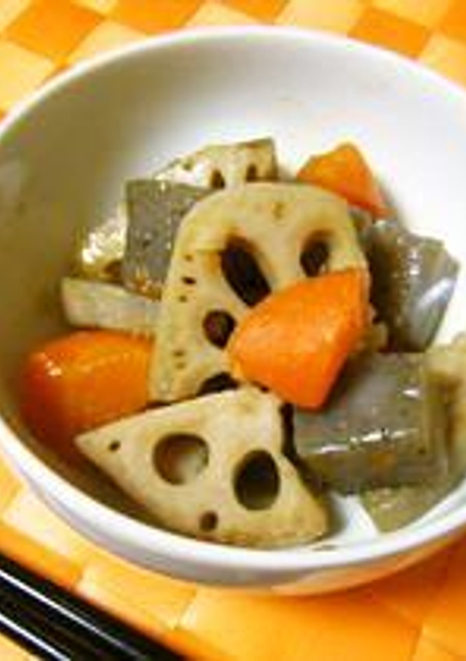 根菜とこんにゃくの煮物-レシピのメイン写真