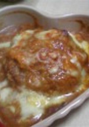 余ったカレーでハンバーグカレーグラタン☆-レシピのメイン写真