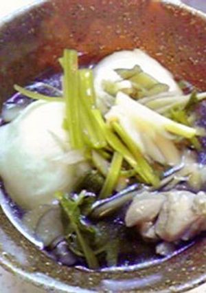 お餅も合う♪きりたんぽ鍋の汁でお雑煮-レシピのメイン写真