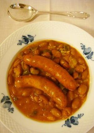 スペインの味☆金時豆とソーセージの煮込み-レシピのメイン写真