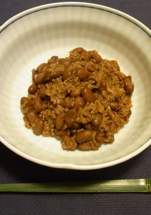 余ったお節♪煮豆（金時豆甘煮）のそぼろ煮-レシピのメイン写真