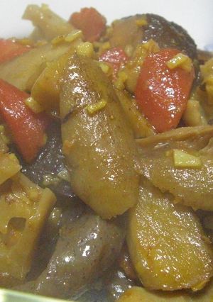 筑前煮のカレー炒め-レシピのメイン写真