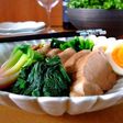 ●豚の酢醤油煮とほうれんそう