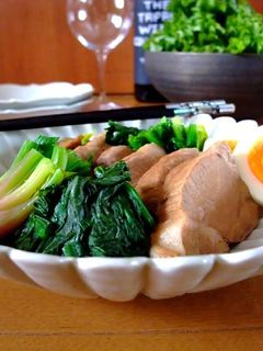 ●豚の酢醤油煮とほうれんそう-レシピのメイン写真