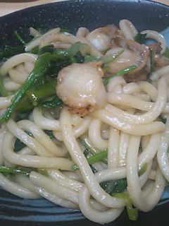 ホタテの焼きうどん 柚子胡椒風味-レシピのメイン写真