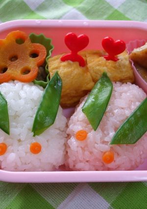 ＊＊雪うさぎのお弁当＊＊【キャラ弁】-レシピのメイン写真